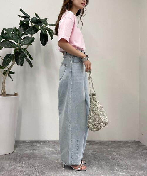 fredy emue（フレディエミュ）の「VOYAGE Tシャツ（Tシャツ/カットソー・レディース・オフホワイト/ベビーピンク/チャコールグレー・38）」の16枚目の写真