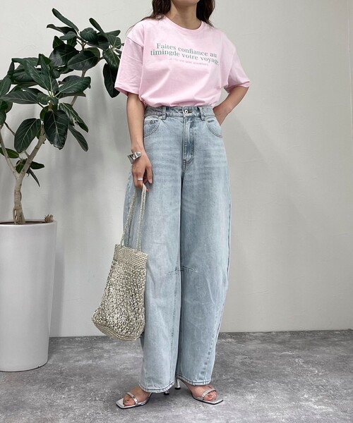 fredy emue（フレディエミュ）の「VOYAGE Tシャツ（Tシャツ/カットソー・レディース・オフホワイト/ベビーピンク/チャコールグレー・38）」の17枚目の写真