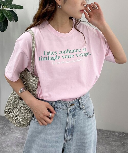 fredy emue（フレディエミュ）の「VOYAGE Tシャツ（Tシャツ/カットソー・レディース・オフホワイト/ベビーピンク/チャコールグレー・38）」の20枚目の写真