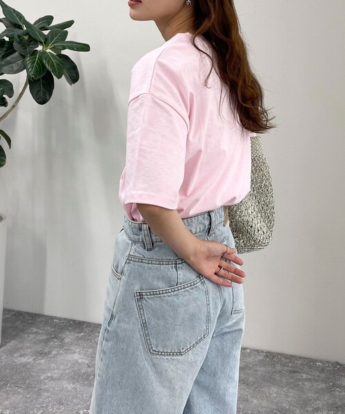 fredy emue（フレディエミュ）の「VOYAGE Tシャツ（Tシャツ/カットソー・レディース・オフホワイト/ベビーピンク/チャコールグレー・38）」の21枚目の写真