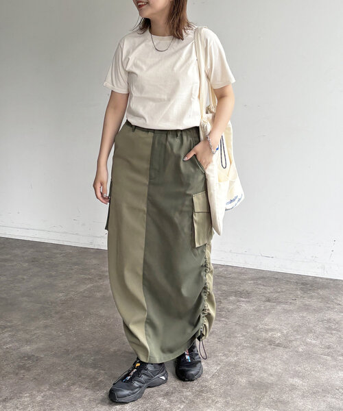 FRUIT OF THE LOOM（フルーツオブザルーム）の「【FRUIT OF THE LOOM】別注2パックT（Tシャツ/カットソー・レディース・オフホワイト/ブラック・FREE）」の9枚目の写真