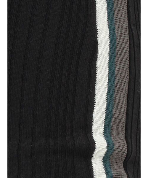 GYDA(ジェイダ)の「【SETUP着用可】サイドラインハーフスリーブニットトップス(ニット/セーター・レディース・ピンク/グレー/ブラック・FREE)」の4枚目の写真