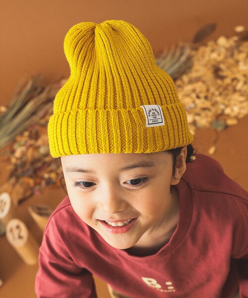 B:MING by BEAMS(ビーミングバイビームス)の「リブ ワッチキャップ 2024FW(ニットキャップ/ビーニー・キッズ・イエロー/ブルー系その他/グリーン/パープル系その他4/ブラック・M(53-56㎝)/L(55-58㎝))」の7枚目の写真