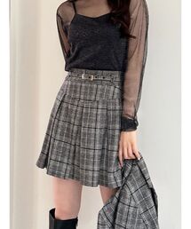 RESEXXY | プリーツミニスカート【セットアップ着用可能】(スカート)