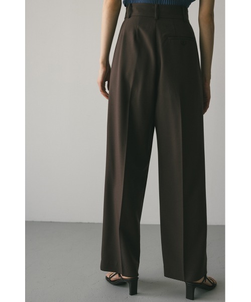 STYLEMIXER（スタイルミキサー）の「ベーシックツータックパンツ（スラックス・レディース・ブラウン/ベージュ/ブラック・SMALL/MEDIUM/X-SMALL）」の8枚目の写真