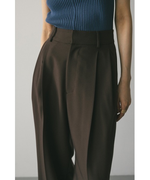 STYLEMIXER（スタイルミキサー）の「ベーシックツータックパンツ（スラックス・レディース・ブラウン/ベージュ/ブラック・SMALL/MEDIUM/X-SMALL）」の11枚目の写真