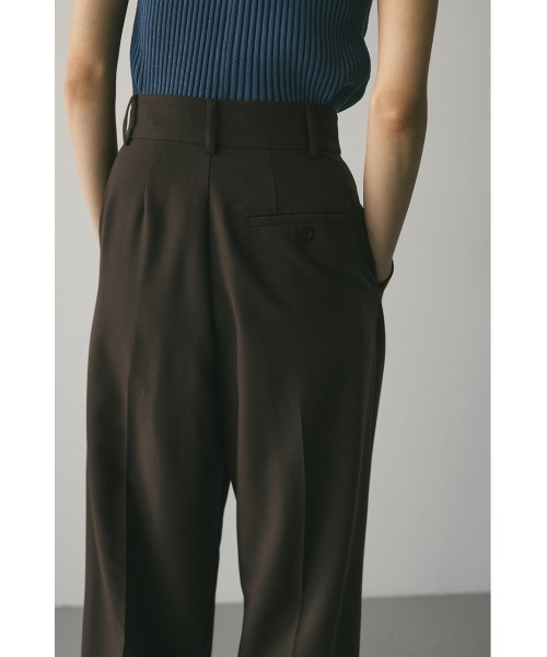STYLEMIXER（スタイルミキサー）の「ベーシックツータックパンツ（スラックス・レディース・ブラウン/ベージュ/ブラック・SMALL/MEDIUM/X-SMALL）」の12枚目の写真