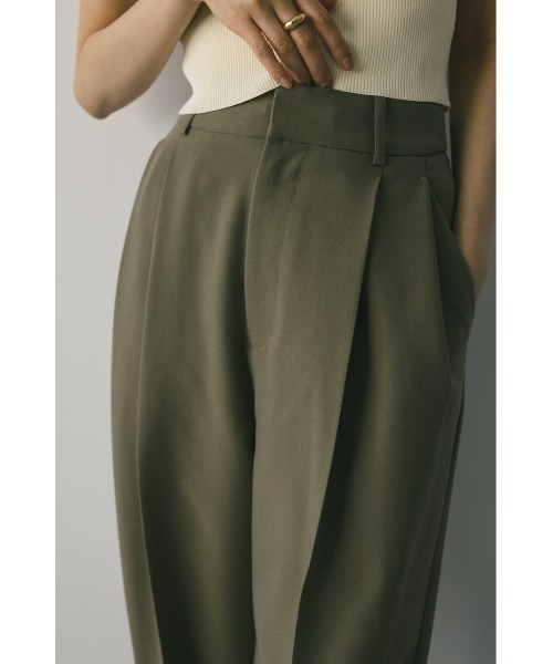 STYLEMIXER（スタイルミキサー）の「ベーシックツータックパンツ（スラックス・レディース・ブラウン/ベージュ/ブラック・SMALL/MEDIUM/X-SMALL）」の18枚目の写真