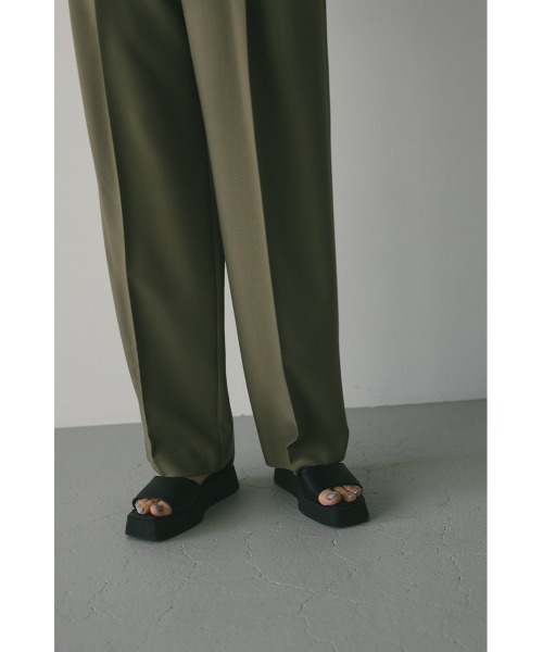 STYLEMIXER（スタイルミキサー）の「ベーシックツータックパンツ（スラックス・レディース・ブラウン/ベージュ/ブラック・SMALL/MEDIUM/X-SMALL）」の20枚目の写真