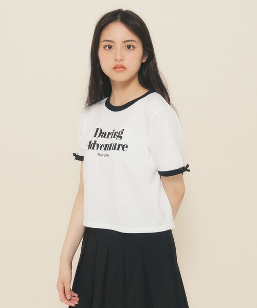 メル19034★新品 ピンクラテ★シアーTシャツコ－デセット 130 メル19034様専用☆新品 ピンクラテ☆シアーTシャツコ－デセット