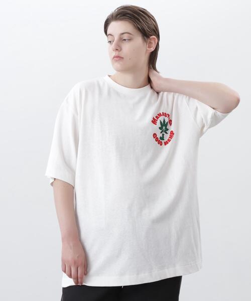 MANASTASH(マナスタッシュ)の「MANASTASH/マナスタッシュ/HEMP TEE GOOD HEMP/ヘンプTグッドヘンプ(Tシャツ/カットソー・メンズ・ホワイト/ネイビー/オレンジ・M/XL/S/L)」の8枚目の写真