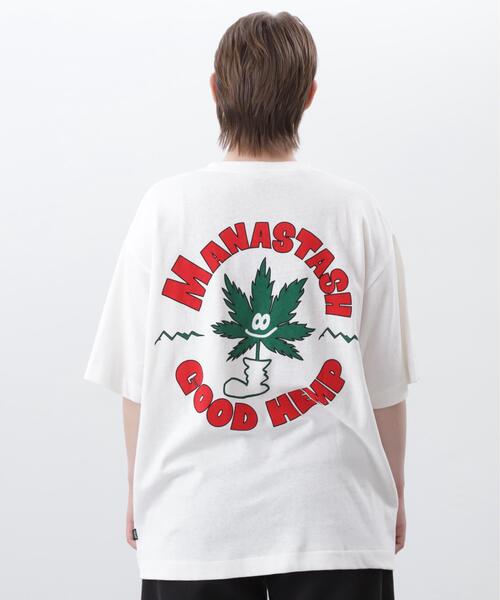MANASTASH(マナスタッシュ)の「MANASTASH/マナスタッシュ/HEMP TEE GOOD HEMP/ヘンプTグッドヘンプ(Tシャツ/カットソー・メンズ・ホワイト/ネイビー/オレンジ・M/XL/S/L)」の12枚目の写真