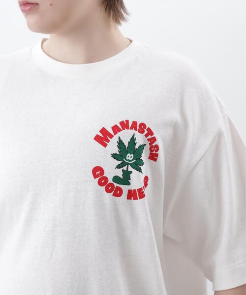 MANASTASH(マナスタッシュ)の「MANASTASH/マナスタッシュ/HEMP TEE GOOD HEMP/ヘンプTグッドヘンプ(Tシャツ/カットソー・メンズ・ホワイト/ネイビー/オレンジ・M/XL/S/L)」の13枚目の写真