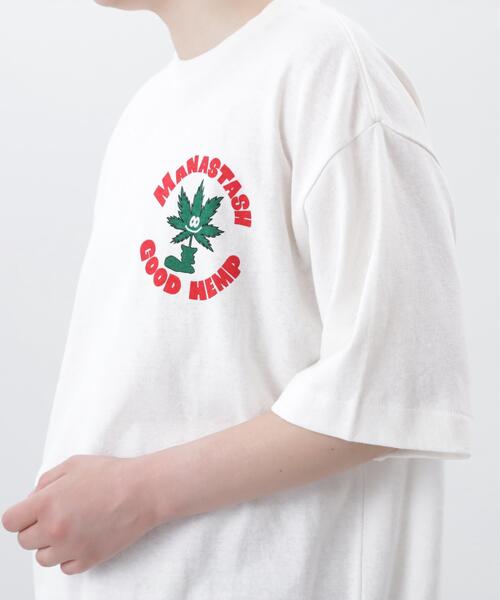 MANASTASH(マナスタッシュ)の「MANASTASH/マナスタッシュ/HEMP TEE GOOD HEMP/ヘンプTグッドヘンプ(Tシャツ/カットソー・メンズ・ホワイト/ネイビー/オレンジ・M/XL/S/L)」の14枚目の写真