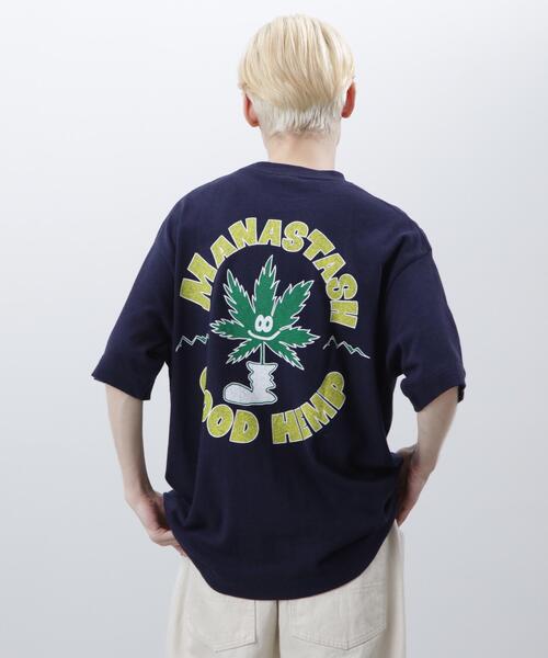 MANASTASH(マナスタッシュ)の「MANASTASH/マナスタッシュ/HEMP TEE GOOD HEMP/ヘンプTグッドヘンプ(Tシャツ/カットソー・メンズ・ホワイト/ネイビー/オレンジ・M/XL/S/L)」の17枚目の写真