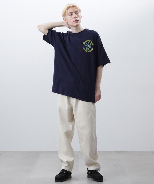 MANASTASH(マナスタッシュ)の「MANASTASH/マナスタッシュ/HEMP TEE GOOD HEMP/ヘンプTグッドヘンプ(Tシャツ/カットソー・メンズ・ホワイト/ネイビー/オレンジ・M/XL/S/L)」の20枚目の写真