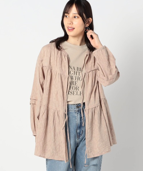 Grand PARK（グランドパーク）の「前後2WAY　ティアードチュニック（シャツ/ブラウス・レディース・ベージュ系/ブラック/オフホワイト・FREE）」の3枚目の写真