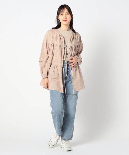 Grand PARK（グランドパーク）の「前後2WAY　ティアードチュニック（シャツ/ブラウス・レディース・ベージュ系/ブラック/オフホワイト・FREE）」の17枚目の写真