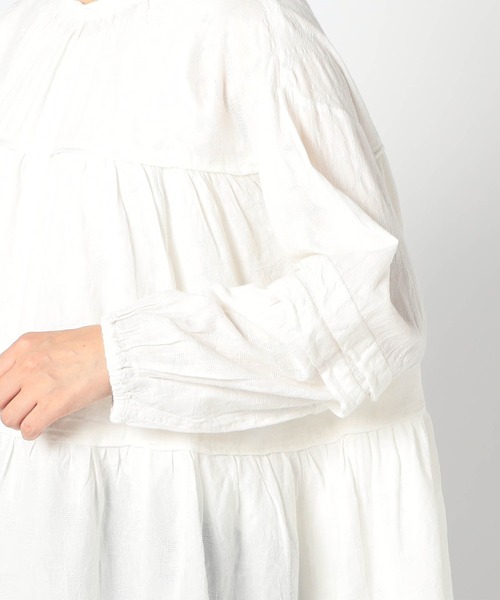 Grand PARK（グランドパーク）の「前後2WAY　ティアードチュニック（シャツ/ブラウス・レディース・ベージュ系/ブラック/オフホワイト・FREE）」の8枚目の写真