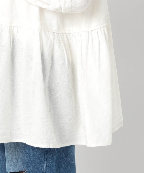 Grand PARK（グランドパーク）の「前後2WAY　ティアードチュニック（シャツ/ブラウス・レディース・ベージュ系/ブラック/オフホワイト・FREE）」の7枚目の写真