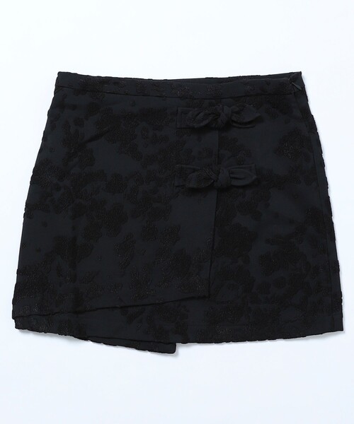 GANNI(ガニー)の「GANNI/ガニー BOUCLE JACQUARD SUITING SKIRT / F9275 / ジャカードミニスカート(スカート・レディース・ブラック・36)」の1枚目の写真