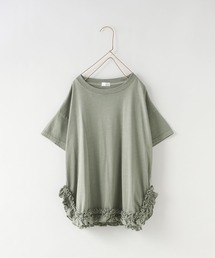 LOWRYS FARM | スソラウンドフリルプルオーバーＳＳ　 134960(Tシャツ/カットソー)