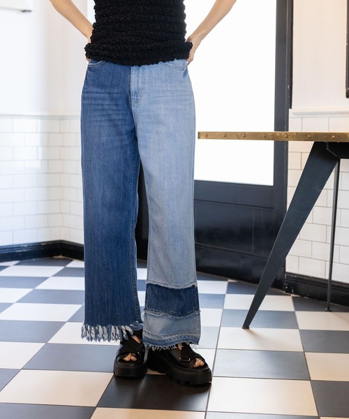 niko and...（ニコアンド）の「オリジナル斜めベルト厚底サンダル（サンダル・レディース・ブラック/グレー・MEDIUM/LARGE）」の21枚目の写真