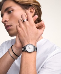 Iconic Automatic Extension メンズ腕時計 40MM シルバー/ブラック リンク