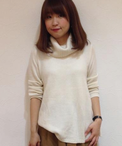 earth music&ecology（アースミュージックアンドエコロジー）の「Ａラインタートルネックチュニック（Tシャツ/カットソー・レディース・LT.Gray/ブラック/ベージュ系その他/アイボリー・FREE）」の2枚目の写真