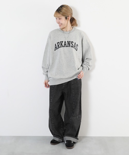 devirock(デビロック)の「大人 デビラボ プリント トレーナー(スウェット・レディース・ベージュ系その他/ベージュ系その他2/ホワイト系その他/パープル系その他/グレー系その他/ブラック系その他2/グレー系その他2/グレー系その他3/グレー系その他4/グレー系その他5/ブラック系その他/ブラック系その他3・M/L/LL)」の14枚目の写真