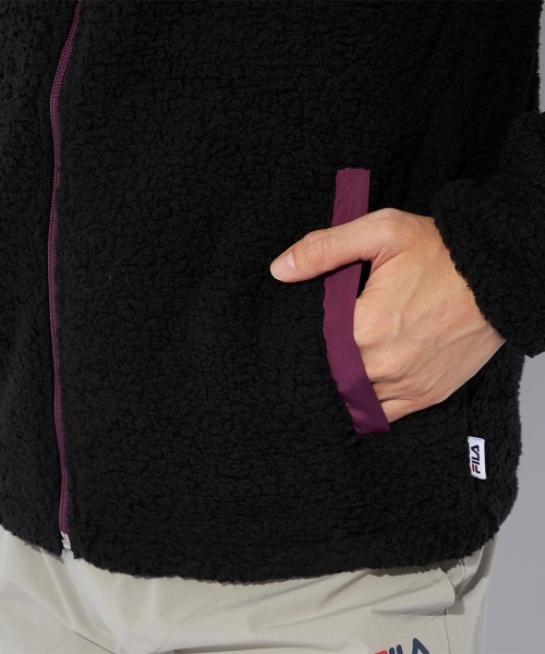 FILA(フィラ)の「ボアトラックジャケット(ブルゾン・メンズ・グレー/ネイビー/ブラック・MEDIUM/LARGE/X-LARGE)」の11枚目の写真
