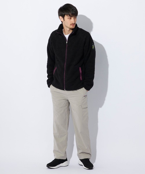 FILA(フィラ)の「ボアトラックジャケット(ブルゾン・メンズ・グレー/ネイビー/ブラック・MEDIUM/LARGE/X-LARGE)」の4枚目の写真