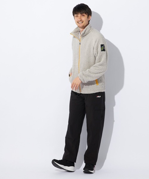 FILA(フィラ)の「ボアトラックジャケット(ブルゾン・メンズ・グレー/ネイビー/ブラック・MEDIUM/LARGE/X-LARGE)」の15枚目の写真