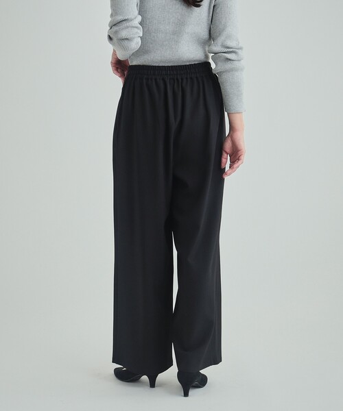 DRESKIP(ドレスキップ)の「【高レビュー/洗える/イージーケア/セットアップ可】 きれいめイージーワイドパンツ(その他パンツ・レディース・チャコールグレー/ブラック/ベージュ・02/03/04)」の6枚目の写真