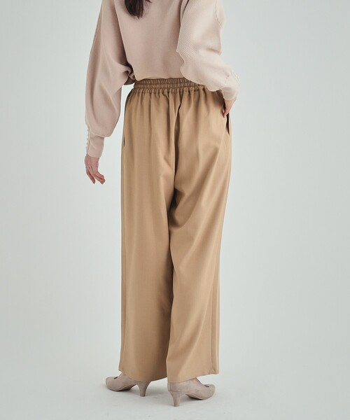 DRESKIP(ドレスキップ)の「【高レビュー/洗える/イージーケア/セットアップ可】 きれいめイージーワイドパンツ(その他パンツ・レディース・チャコールグレー/ブラック/ベージュ・02/03/04)」の13枚目の写真