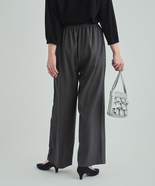 DRESKIP(ドレスキップ)の「【高レビュー/洗える/イージーケア/セットアップ可】 きれいめイージーワイドパンツ(その他パンツ・レディース・チャコールグレー/ブラック/ベージュ・02/03/04)」の20枚目の写真