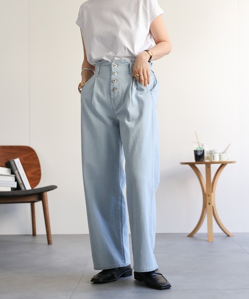 Eaphi ハイウエストデニムパンツ ハイウエスト スキニーデニム : Fetchcollectionボトムス専門店