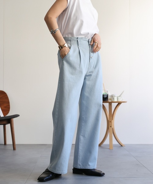 セール】ハイウエストデニムパンツ（デニムパンツ）｜ap retro