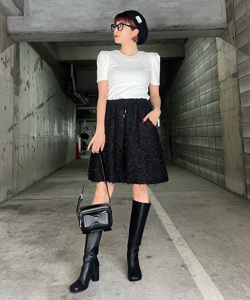 Narcissus(ナルシス)の「【SINN】ショルダートップス(Tシャツ/カットソー・レディース・ホワイト/ブラック・FREE)」の17枚目の写真