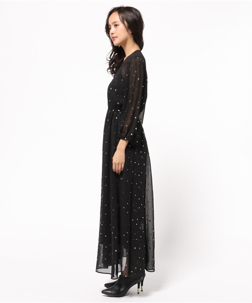 ROSE BUD（ローズバッド）の「(B.B)R52279-52AH ONP（ワンピース・レディース・ネイビー/ブラック・ONE SIZE）」の4枚目の写真