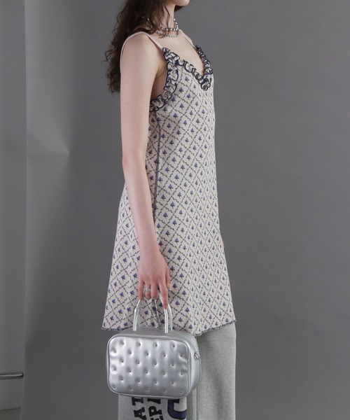 ROSE BUD(ローズバッド)の「スタッズボストンバッグ(ボストンバッグ・レディース・シルバー/ブラック/イエロー・FREE)」の9枚目の写真