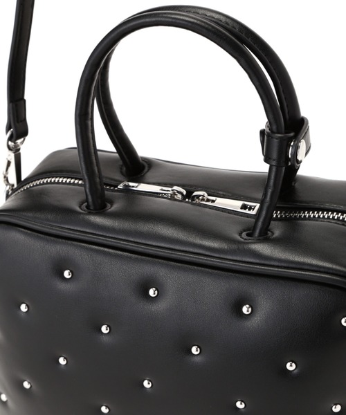 ROSE BUD(ローズバッド)の「スタッズボストンバッグ(ボストンバッグ・レディース・シルバー/ブラック/イエロー・FREE)」の17枚目の写真