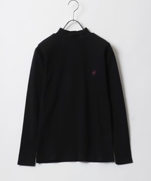 BEVERLY HILLS POLO CLUB リブニットハイネックロンT レディース/長袖/無地/ボーダー/ブランドロゴワンポイント刺繍