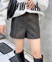 INGNI | アンティークフェイクレザーショートパンツ(その他パンツ)