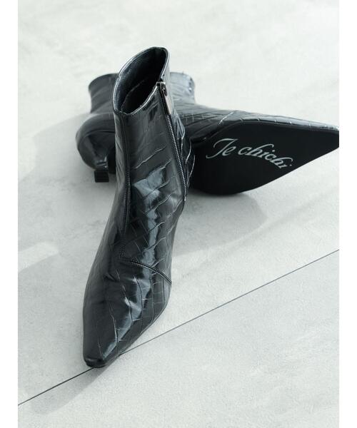 Te chichi（テチチ）の「ポインテッドショートブーツ（ブーツ・レディース・ベージュ/ダークブラウン/ブラック・38/37）」の2枚目の写真