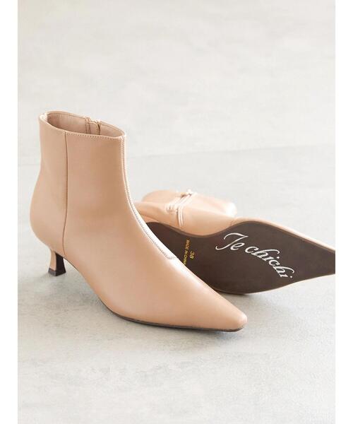 Te chichi（テチチ）の「ポインテッドショートブーツ（ブーツ・レディース・ベージュ/ダークブラウン/ブラック・38/37）」の8枚目の写真