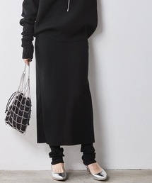 CHIC STYLE | レギンス付ニットタイトスカート シックスタイル（大きいサイズ対応）(スカート)