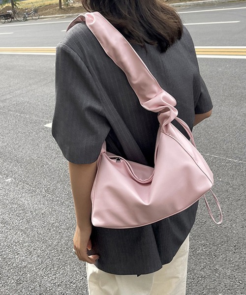 Miniministore（ミニミニストア）の「ギャザーショルダーバッグ ドロストバッグ（ショルダーバッグ・レディース・シルバー/ブラック/アイボリー/ピンク・FREE）」の16枚目の写真