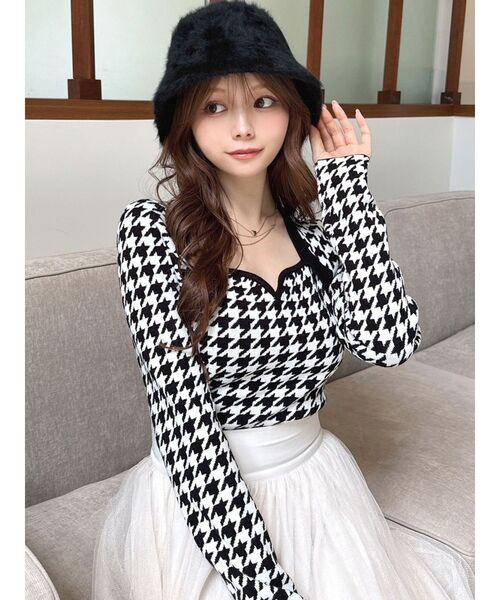 ハートネックラグランニットトップス（ニット/セーター）｜RESEXXY（リゼクシー）