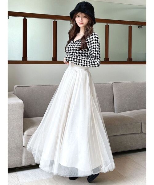 ハートネックラグランニットトップス（ニット/セーター）｜RESEXXY（リゼクシー）